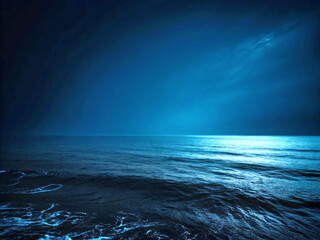 Obraz premium sea and moon. sea, sky, water, ocean, nature, sun, landscape, wave, clouds, cloud, horizon, blue, light, waves, beauty, summer, beach, reflection, night, 3d, abstract, sunset, sunlight, deep, underwat