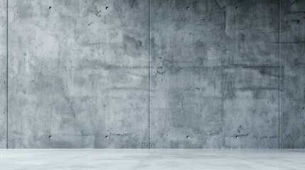 A sleek modern hall featuring a minimalist design with an empty gray wall, ready for personalization and decor.