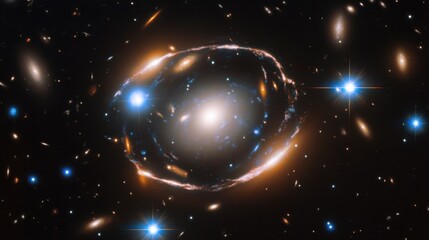 Stunning Celestial View of Galaxy Cluster