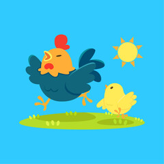 Chicken vector design icon symbol
