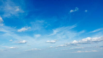 Peaceful and serene sky with clouds background