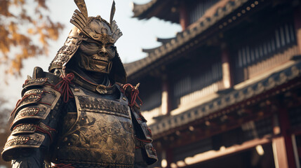 日本の戦国時代の甲冑のイメージ