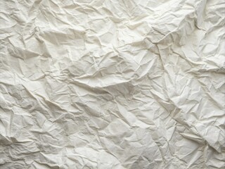 Elegant White Paper Wrinkled Texture Background Ideal for Fashion Photography and Copyspace Use in Creative Designs, Presentations, and Visual Content Marketing