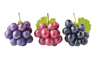 Fototapeta premium Fresh Grapes on Transparent Background