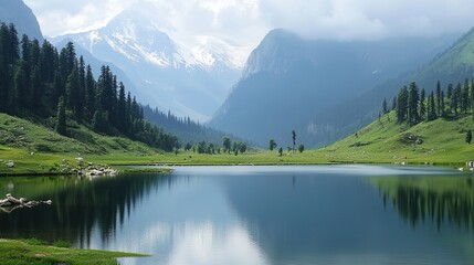 Fototapeta premium Mlountains and Kashmir and india -