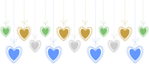love vector design hanging for valentine's day eps 1