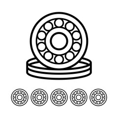 Ball Bearing icon vector design element templates simple and modern