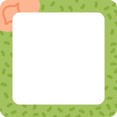 Stylish and modern frame with an abstract background and floral element. Suitable for creating minimalist designs, posters, and presentations.