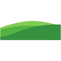 Fototapeta premium Abstract fields, green waves hills, vector illustration.
