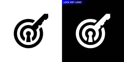 Key logo. Privacy, security. Icon symbol design template EPS 10.