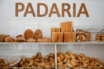 Lisbon, Portugal. Typical bakery.