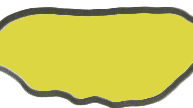 The screen is filled with a yellow semblance of a screen or moving fabric.