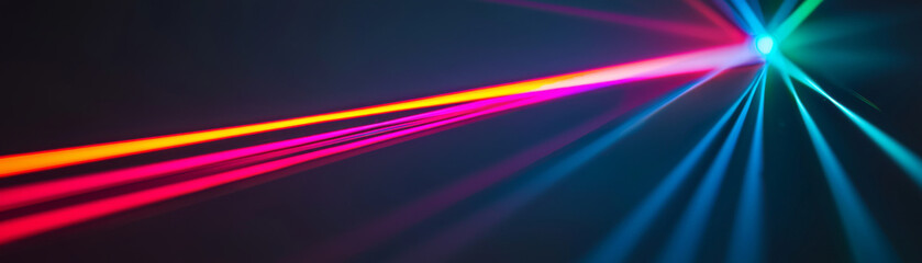 Fototapeta premium Dynamic light show indoor event laser performance modern venue aesthetic design visual art experience