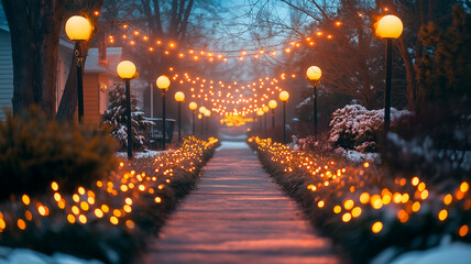 Obraz premium Christmas in the city