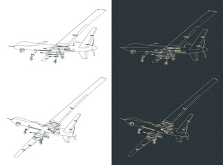 Military drone blueprints