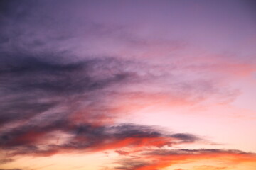Fototapeta premium 美しい夕焼け雲