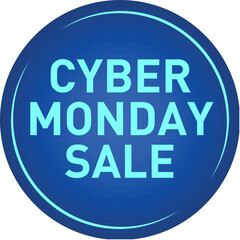 Cyber Monday Sale Vector Discount Sticker Tag