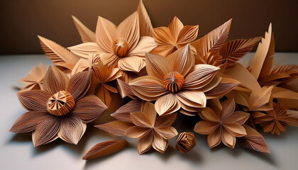 Blumen dekor hintergrund design diy karton pappe papier 