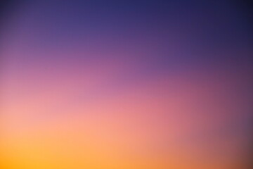 夕暮れのグラデーション