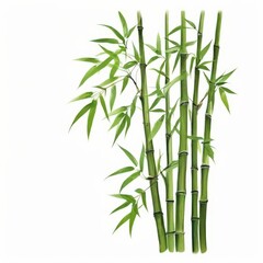 Obraz premium Vibrant Green Bamboo Stalks, the AI Image Generator,