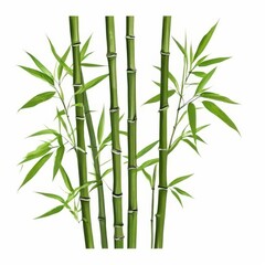 Vibrant Green Bamboo Stalks, the AI Image Generator,