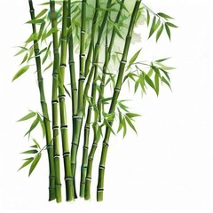 Vibrant Green Bamboo Stalks, the AI Image Generator,