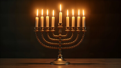 Fototapeta premium Festive Menorah for Celebrations