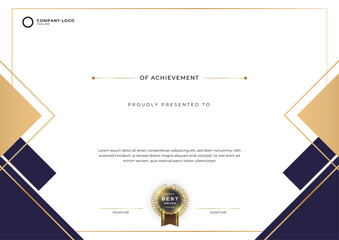 Elegant certificate template