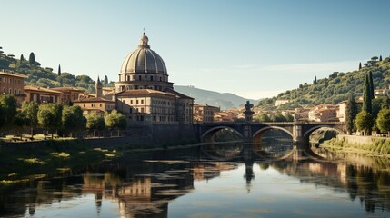 Fototapeta premium Illustration of beautiful view 