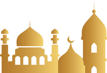 Islamic Greeting and Celebration Element Vector Art