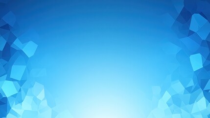 Obraz premium Abstract blue geometric background with light center.