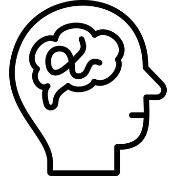 recommend clip art: psychosis icon illustration design with outline