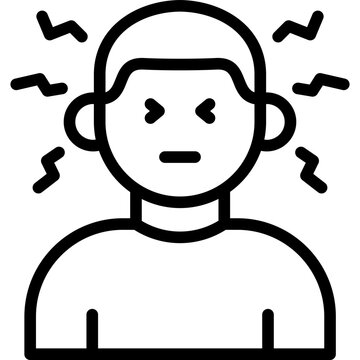 recommend clip art: stress icon illustration design with outline