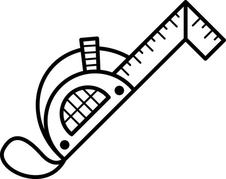 black and white geometry tools clip art preview