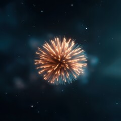 colorful fireworks bursting in the night sky