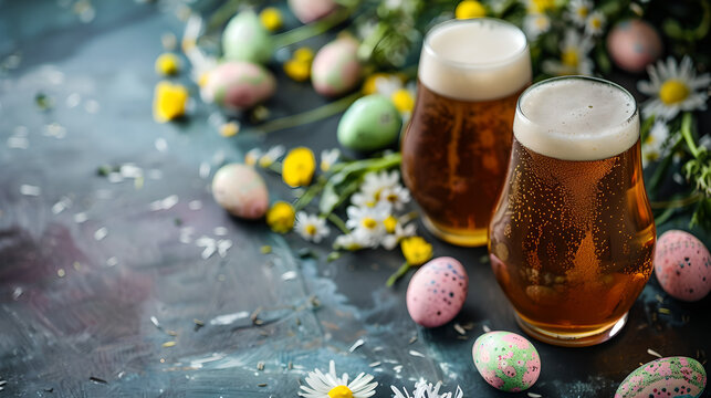 still life with a Easter themed beer