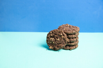 Pile of cereal cookies