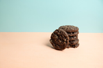 Pile of cereal cookies