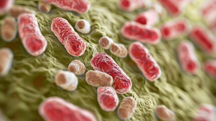 Fototapeta premium Anthrax is a rare disease caused by bacteria that produce spores and can be transmitted from animals to humans. People contract the disease from the spores, which can survive in the environment