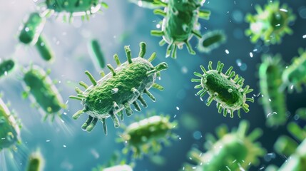 Fototapeta premium Anthrax is a rare disease caused by bacteria that produce spores and can be transmitted from animals to humans. People contract the disease from the spores, which can survive in the environment