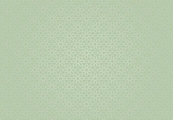Islamic Pattern Seamless Element Background Green