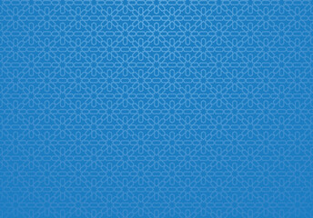 Islamic Pattern Seamless Element Background Blue