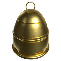 The  Christmas Bell for Holiday concept 3d rendering.