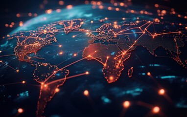 Global Network Connection Visualization