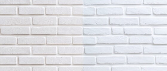 Fototapeta premium textured white brick wall background for modern design