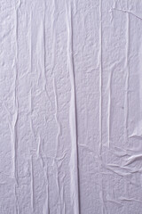 Obraz premium white crumpled and creased glued wrinkled paper poster texture background