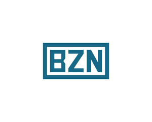 BZN logo design vector template. BZN
