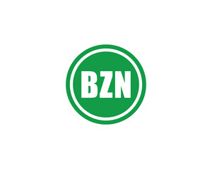 BZN logo design vector template. BZN