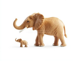 Obraz premium toy elephants in a playful setting for children