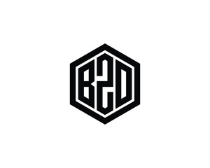 BZO logo design vector template. BZO